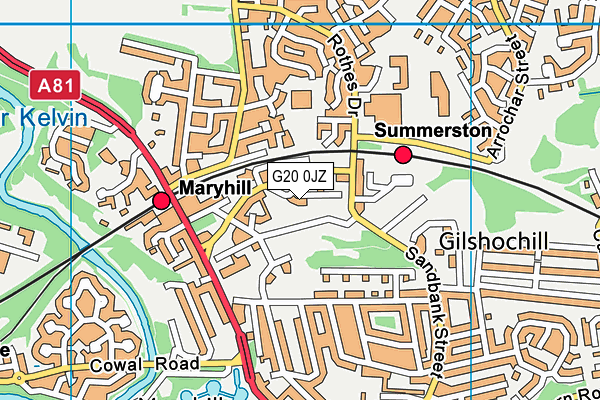 G20 0JZ map - OS VectorMap District (Ordnance Survey) G20 0JZ map - OS VectorMap District (Ordnance Survey)