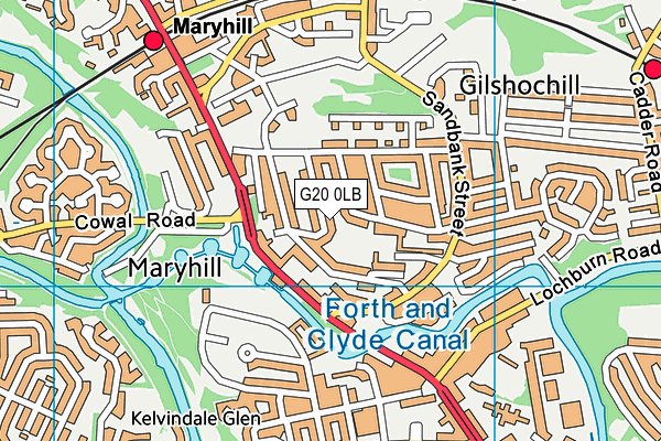 G20 0LB map - OS VectorMap District (Ordnance Survey) G20 0LB map - OS VectorMap District (Ordnance Survey)