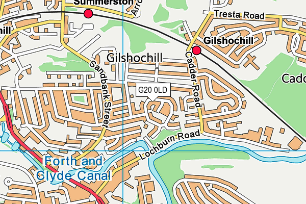 G20 0LD map - OS VectorMap District (Ordnance Survey) G20 0LD map - OS VectorMap District (Ordnance Survey)