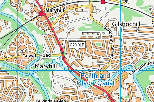 G20 0LE map - OS VectorMap District (Ordnance Survey) G20 0LE map - OS VectorMap District (Ordnance Survey)