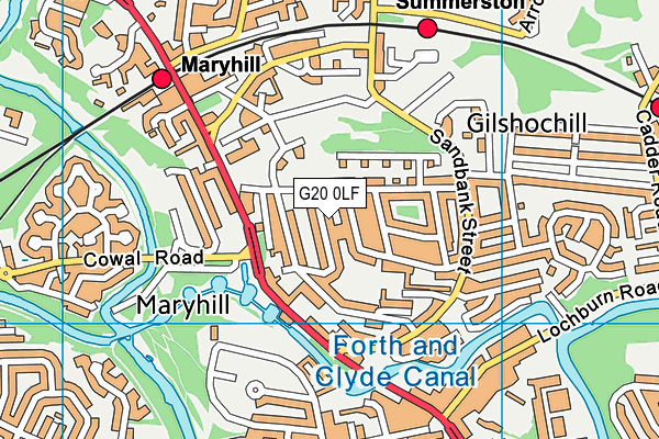 G20 0LF map - OS VectorMap District (Ordnance Survey) G20 0LF map - OS VectorMap District (Ordnance Survey)