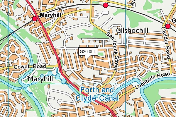 G20 0LL map - OS VectorMap District (Ordnance Survey) G20 0LL map - OS VectorMap District (Ordnance Survey)