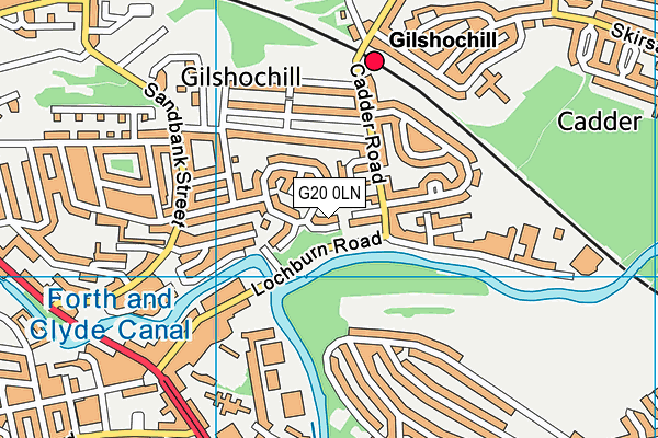 G20 0LN map - OS VectorMap District (Ordnance Survey) G20 0LN map - OS VectorMap District (Ordnance Survey)