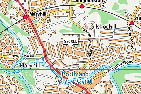G20 0LU map - OS VectorMap District (Ordnance Survey) G20 0LU map - OS VectorMap District (Ordnance Survey)