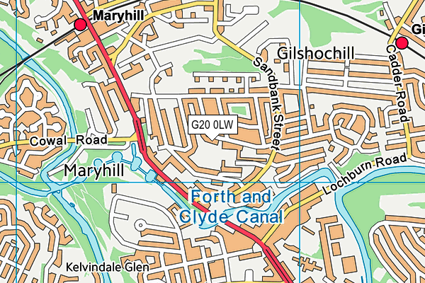 G20 0LW map - OS VectorMap District (Ordnance Survey) G20 0LW map - OS VectorMap District (Ordnance Survey)