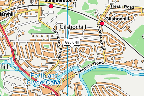 G20 0NH map - OS VectorMap District (Ordnance Survey) G20 0NH map - OS VectorMap District (Ordnance Survey)