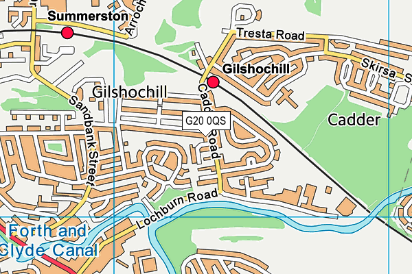 G20 0QS map - OS VectorMap District (Ordnance Survey) G20 0QS map - OS VectorMap District (Ordnance Survey)