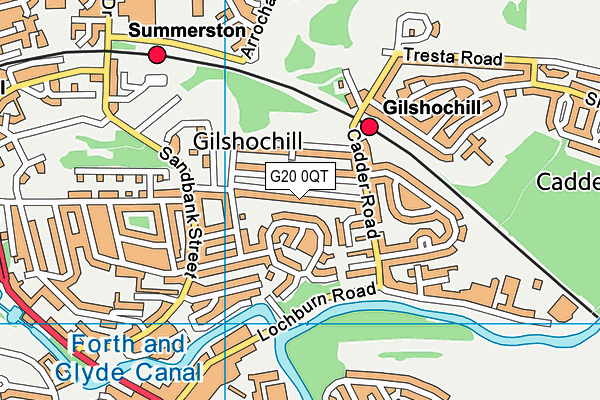 G20 0QT map - OS VectorMap District (Ordnance Survey) G20 0QT map - OS VectorMap District (Ordnance Survey)