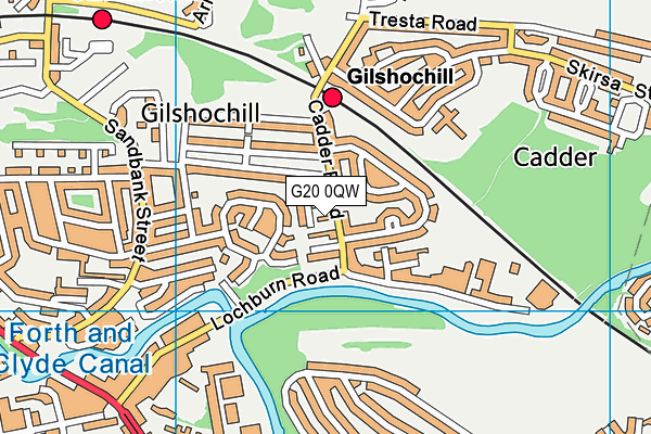 G20 0QW map - OS VectorMap District (Ordnance Survey) G20 0QW map - OS VectorMap District (Ordnance Survey)
