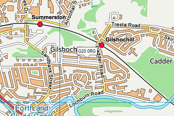 G20 0RG map - OS VectorMap District (Ordnance Survey) G20 0RG map - OS VectorMap District (Ordnance Survey)