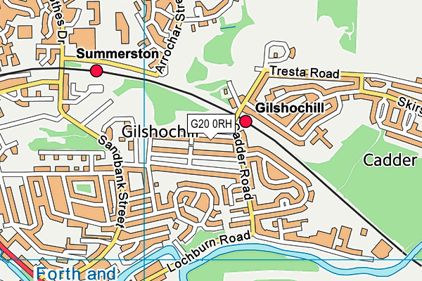 G20 0RH map - OS VectorMap District (Ordnance Survey) G20 0RH map - OS VectorMap District (Ordnance Survey)