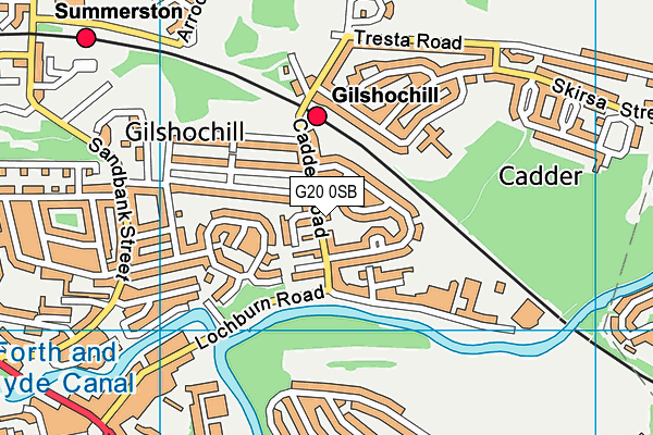 G20 0SB map - OS VectorMap District (Ordnance Survey) G20 0SB map - OS VectorMap District (Ordnance Survey)