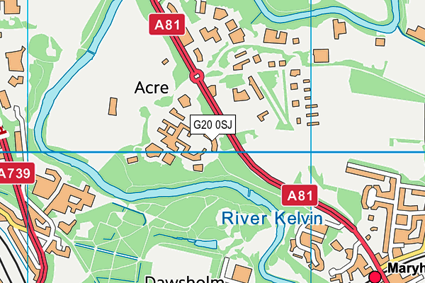 G20 0SJ map - OS VectorMap District (Ordnance Survey)