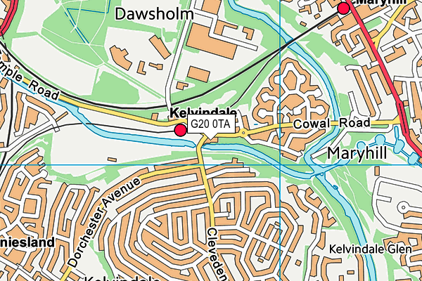 G20 0TA map - OS VectorMap District (Ordnance Survey) G20 0TA map - OS VectorMap District (Ordnance Survey)