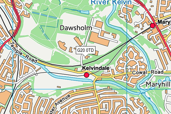G20 0TD map - OS VectorMap District (Ordnance Survey) G20 0TD map - OS VectorMap District (Ordnance Survey)