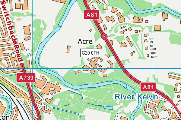 G20 0TH map - OS VectorMap District (Ordnance Survey)