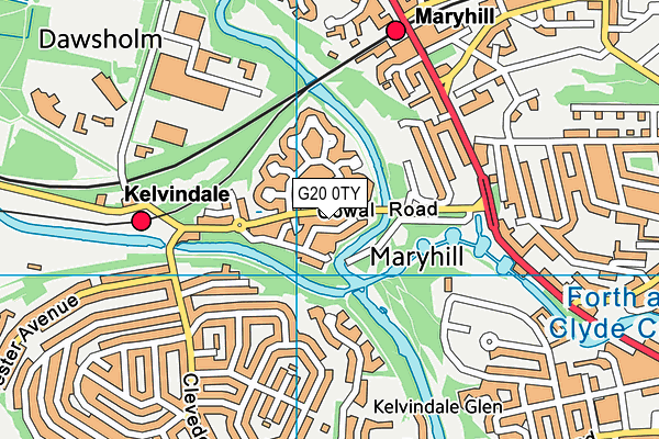 G20 0TY map - OS VectorMap District (Ordnance Survey) G20 0TY map - OS VectorMap District (Ordnance Survey)