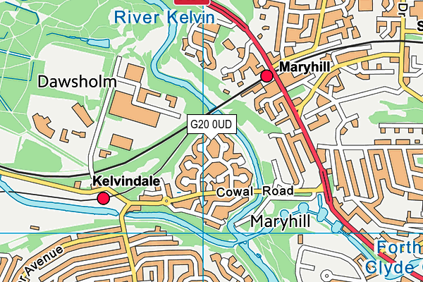 G20 0UD map - OS VectorMap District (Ordnance Survey) G20 0UD map - OS VectorMap District (Ordnance Survey)