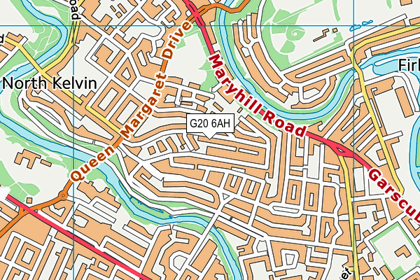G20 6AH map - OS VectorMap District (Ordnance Survey)