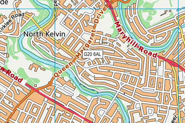 G20 6AL map - OS VectorMap District (Ordnance Survey)