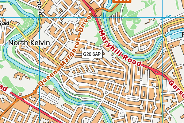 G20 6AP map - OS VectorMap District (Ordnance Survey)