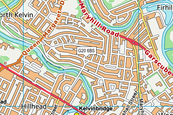 G20 6BS map - OS VectorMap District (Ordnance Survey)