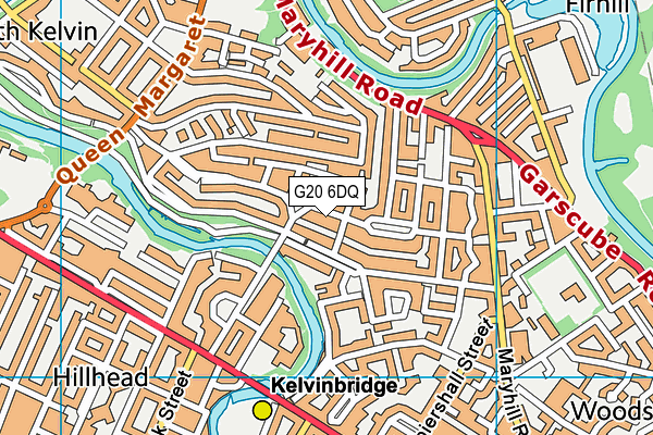 G20 6DQ map - OS VectorMap District (Ordnance Survey)