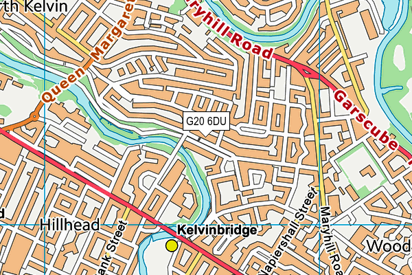 G20 6DU map - OS VectorMap District (Ordnance Survey)