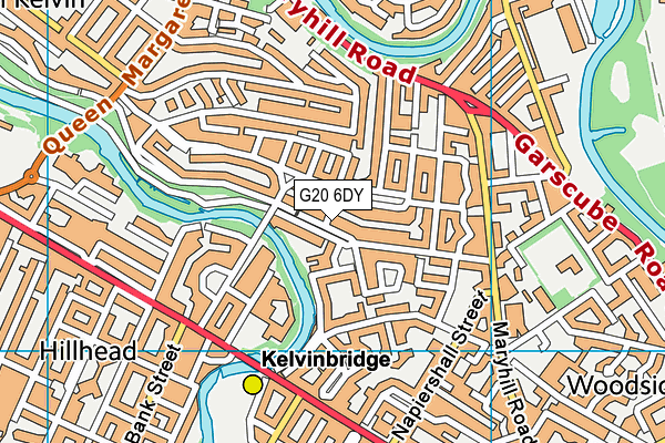 G20 6DY map - OS VectorMap District (Ordnance Survey)