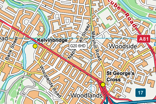 G20 6HD map - OS VectorMap District (Ordnance Survey)