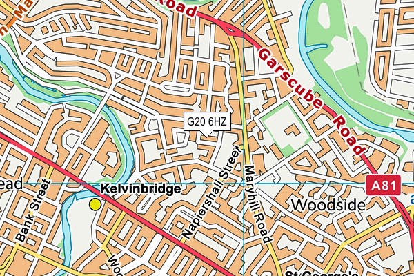G20 6HZ map - OS VectorMap District (Ordnance Survey)