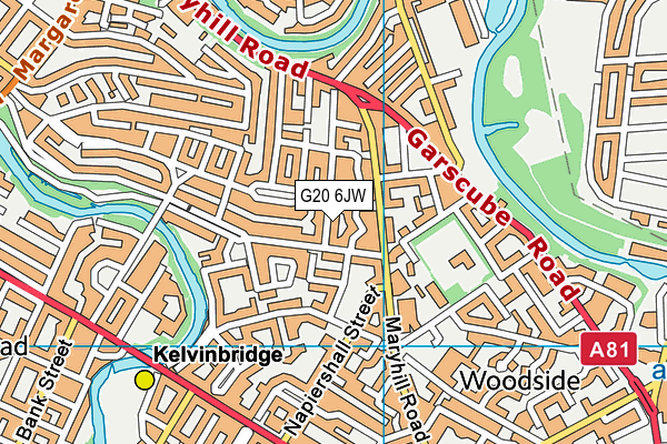 G20 6JW map - OS VectorMap District (Ordnance Survey)