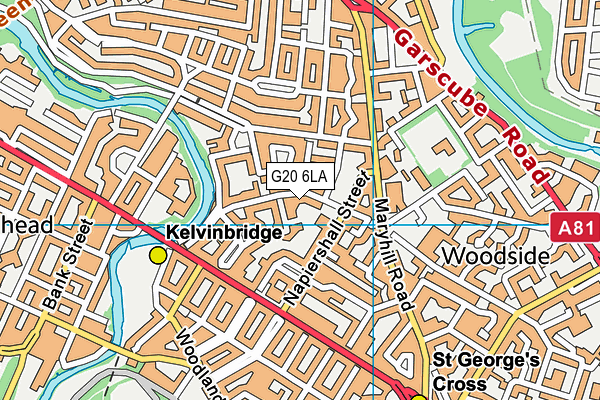 G20 6LA map - OS VectorMap District (Ordnance Survey)