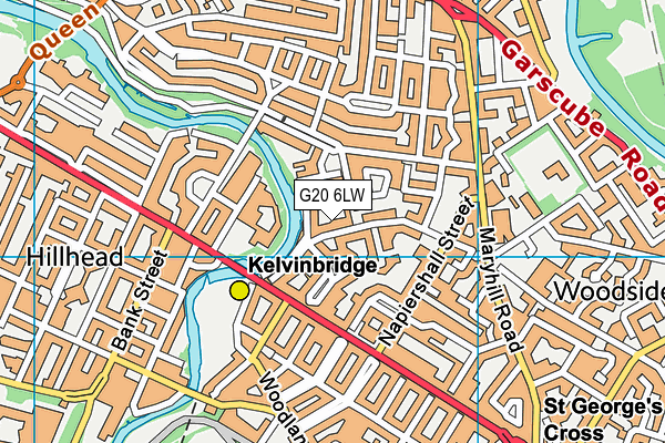 G20 6LW map - OS VectorMap District (Ordnance Survey)