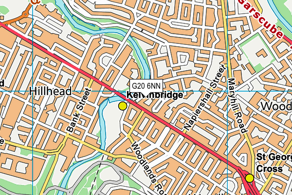 G20 6NN map - OS VectorMap District (Ordnance Survey)