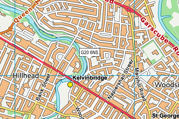 G20 6NS map - OS VectorMap District (Ordnance Survey)
