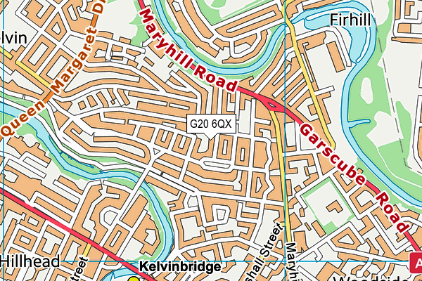 G20 6QX map - OS VectorMap District (Ordnance Survey)