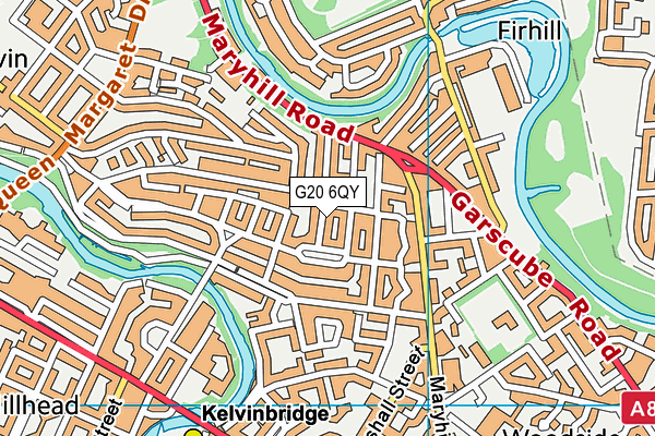 G20 6QY map - OS VectorMap District (Ordnance Survey)
