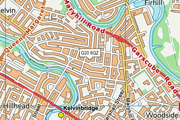 G20 6QZ map - OS VectorMap District (Ordnance Survey)