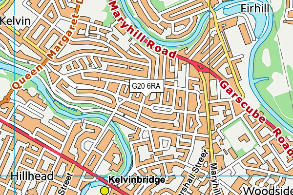 G20 6RA map - OS VectorMap District (Ordnance Survey)