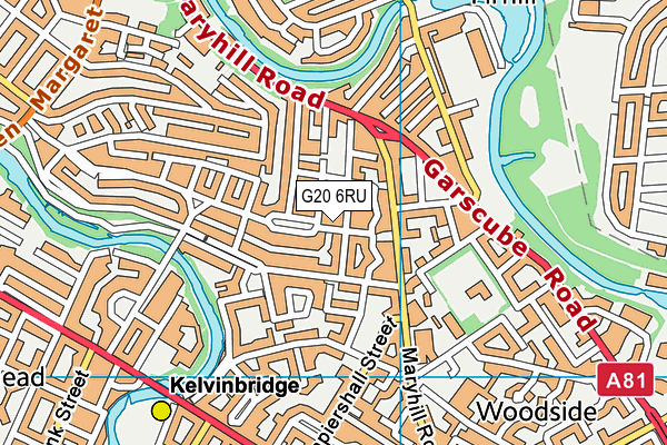 G20 6RU map - OS VectorMap District (Ordnance Survey)