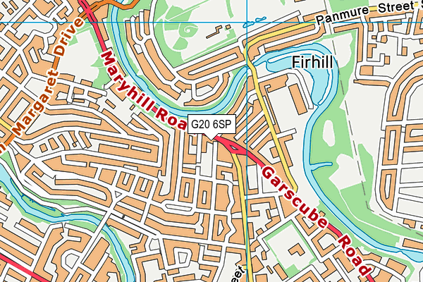 G20 6SP map - OS VectorMap District (Ordnance Survey)