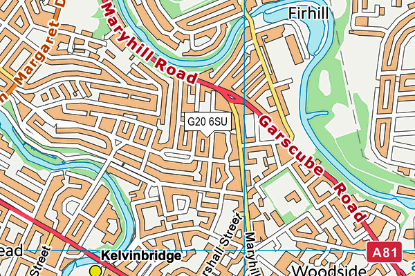 G20 6SU map - OS VectorMap District (Ordnance Survey)