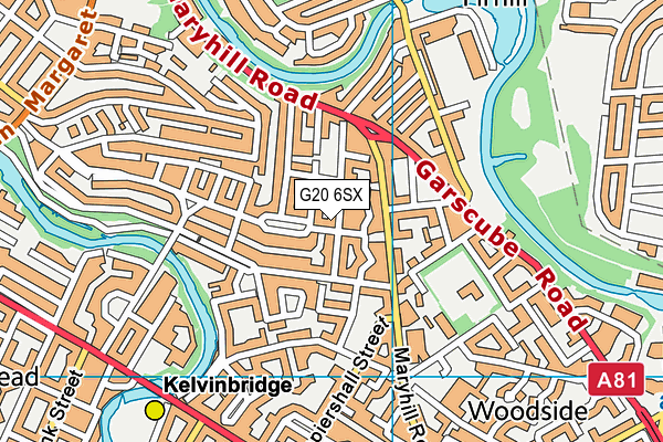 G20 6SX map - OS VectorMap District (Ordnance Survey)