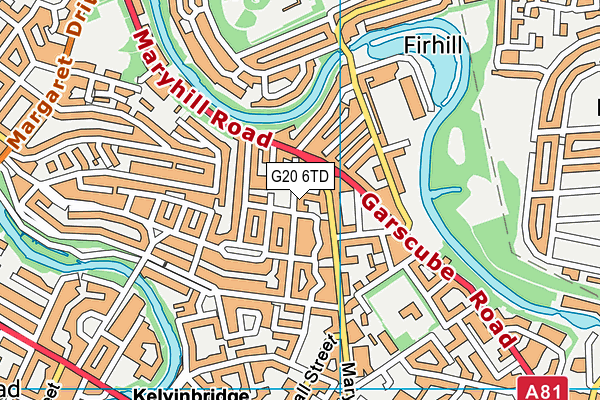 G20 6TD map - OS VectorMap District (Ordnance Survey)
