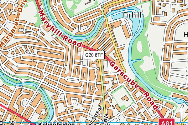G20 6TF map - OS VectorMap District (Ordnance Survey)