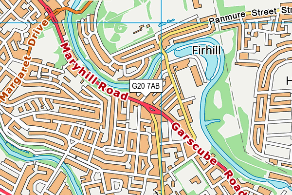 G20 7AB map - OS VectorMap District (Ordnance Survey)
