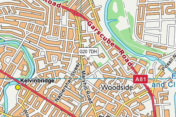 G20 7DH map - OS VectorMap District (Ordnance Survey)