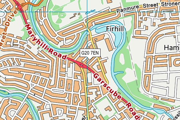 G20 7EN map - OS VectorMap District (Ordnance Survey)