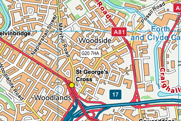 G20 7HA map - OS VectorMap District (Ordnance Survey) G20 7HA map - OS VectorMap District (Ordnance Survey)